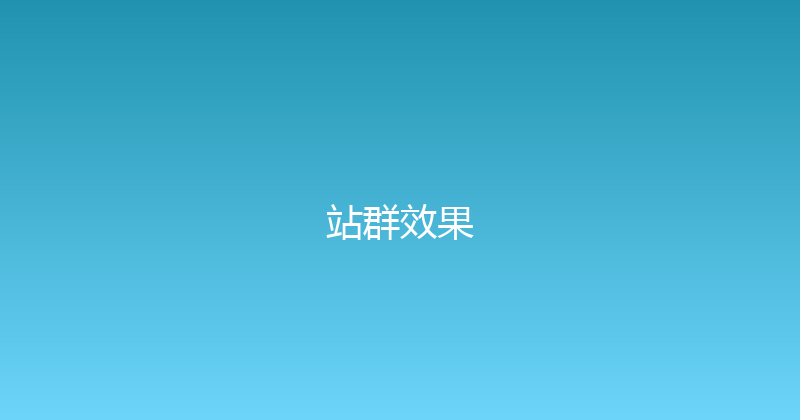 站群效果 封面图